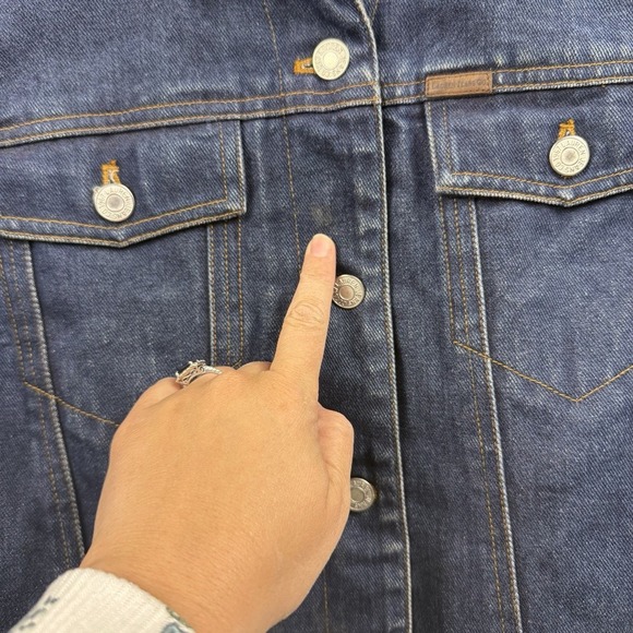 Vtg Womens Ralph Lauren Denim Jeans Jacket Quilt Lined Cotton Blue M EUC - Picture 2 of 11